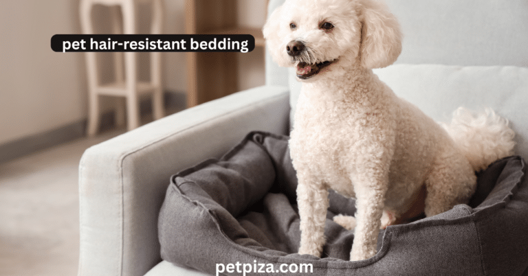 pet hair-resistant bedding